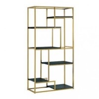Стелаж для зберігання в стилі Loft Золотий NS-1823 1780x950x350 мм Стелаж для зберігання в стилі Loft Золотий NS-1823 1780x950x350 мм