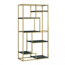 Стелаж для зберігання в стилі Loft Золотий NS-1823 1780x950x350 мм