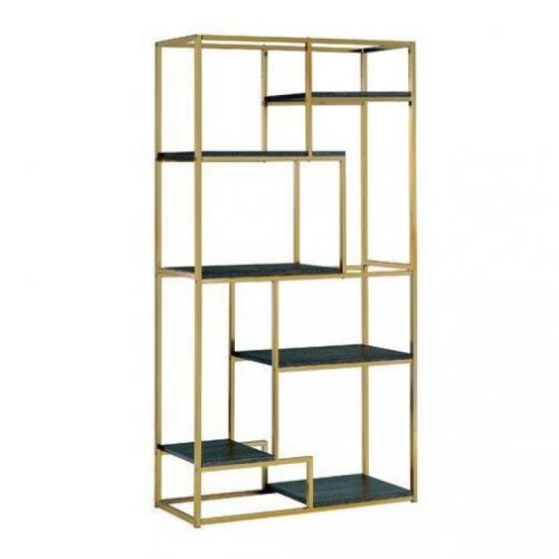 Стелаж для зберігання в стилі Loft Золотий NS-1823 1780x950x350 мм