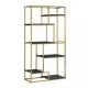Стелаж для зберігання в стилі Loft Золотий NS-1823 1780x950x350 мм