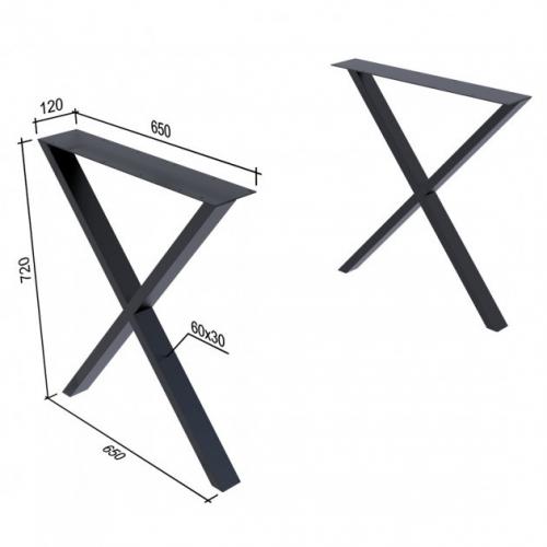 Стіл обідній GoodsMetall в стилі Лофт 1600х750х700мм Артхаус Стіл обідній GoodsMetall в стилі Лофт 1600х750х700мм Артхаус
