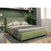 Ліжко двоспальне BNB Arabela Premium 160 х 190 см Simple З додатковою металевою цільнозварною рамою Зелений