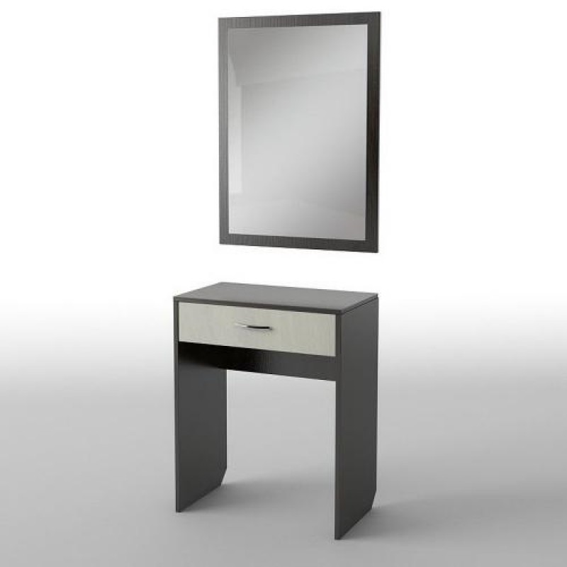 Туалетний столик Тиса Мебель БС-25 Венге Дуб молочний 75x40x70 см