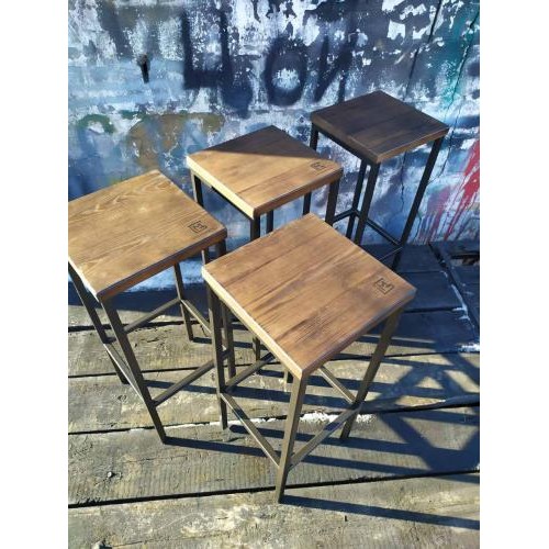 Барний стілець GoodsMetall у стилі ЛОФТ 750х300х300 БС233