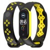 Ремінець MiJobs Sport Style для Xiaomi Mi Band 5/6 Black Yellow