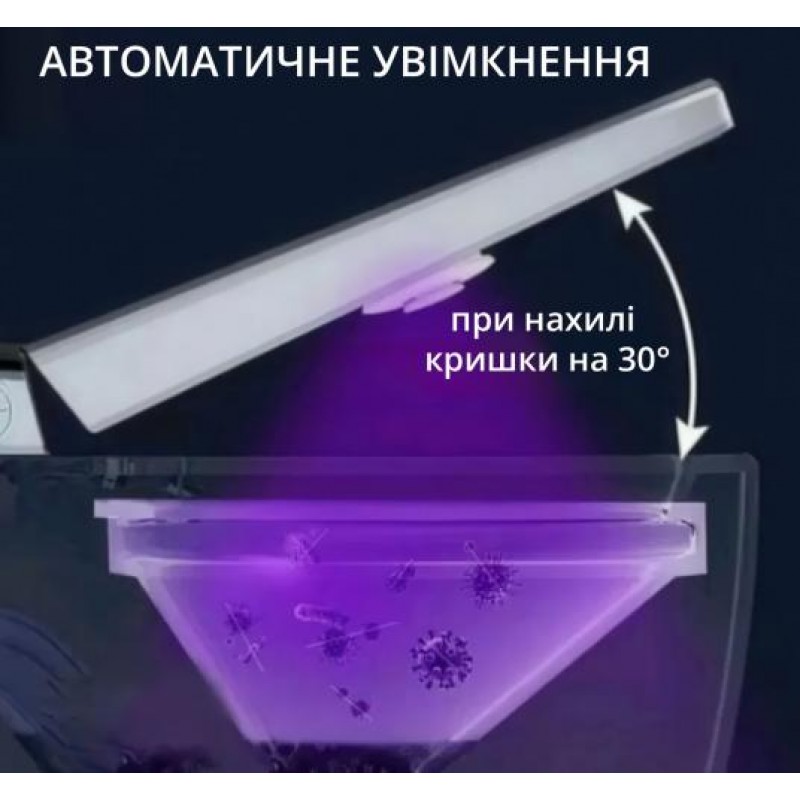 Стерилізатор для унітазу No Brand Автоматичний 5 Вт Білий (DZUNTZ-0844)