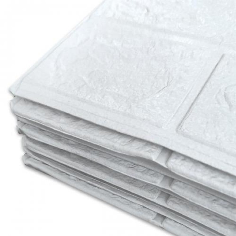 Самоклеюча 3D панель Sticker Wall під білу цеглу в рулоні 20000x700x3мм (R001-3-20)