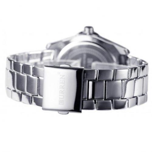 Чоловічий наручний годинник Curren Quartz Сріблястий Чоловічий наручний годинник Curren Quartz Сріблястий