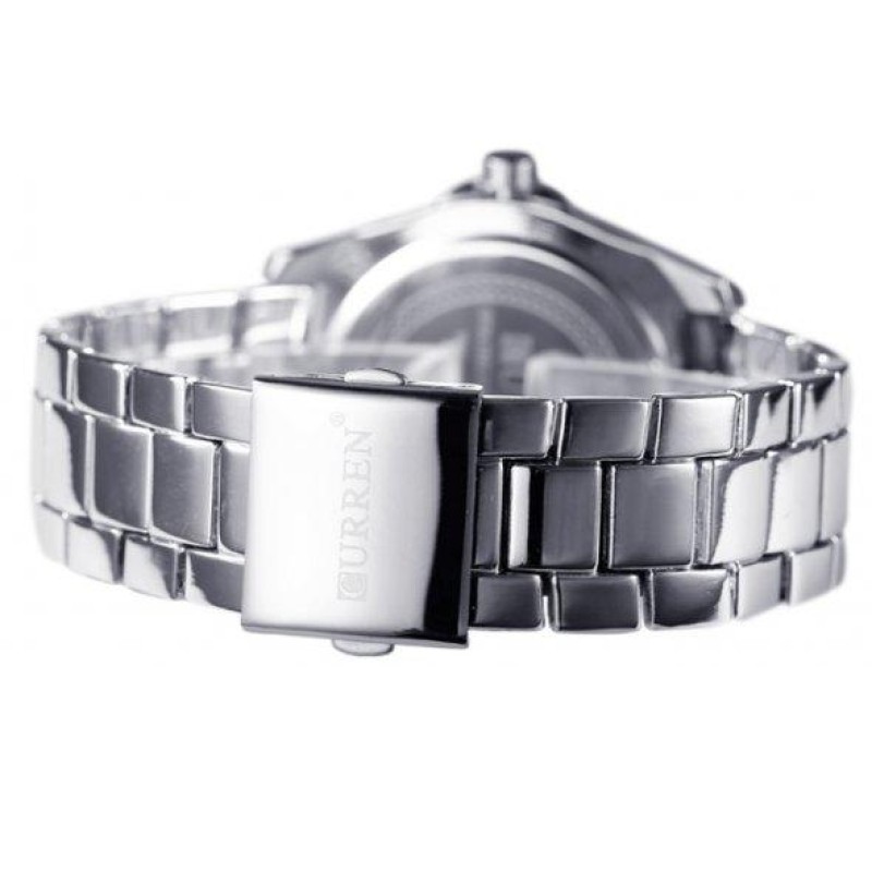 Чоловічий наручний годинник Curren Quartz Сріблястий
