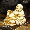 Статуетка Нецке Netsuke Хотей Гіпс, що сидить 5.9x5.6x4.7 см Бежевий (00669) в інтернет супермаркеті PbayMarket!