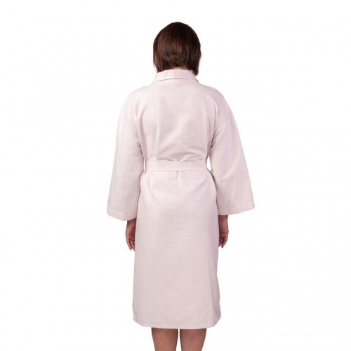 Вафельний халат Luxyart Кімоно розмір (54-56) XL 100% бавовна пудрова (LS-141) в інтернет супермаркеті PbayMarket!