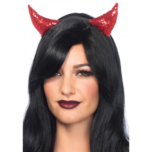 Диявольські ріжки з паєтками Leg Avenue Sequin devil horns в інтернет супермаркеті PbayMarket!