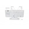 Годинник настільний електронний з проекцією та будильником Gaosuo DS-3618LP LED White