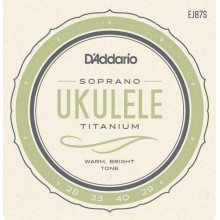 Струни для укулеле D'Addario EJ87S Titamium Soprano Ukulele Strings 28/29