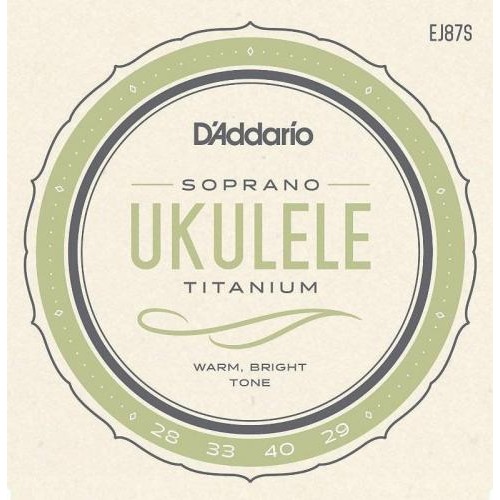 Струни для укулеле D'Addario EJ87S Titamium Soprano Ukulele Strings 28/29 Струни для укулеле D'Addario EJ87S Titamium Soprano Ukulele Strings 28/29