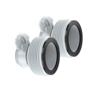 Набір: Адаптери - перехідники Intex 29061 (10722), 2 шт., для з'єднання різних типів систем – різьбового та хомутного кріплення