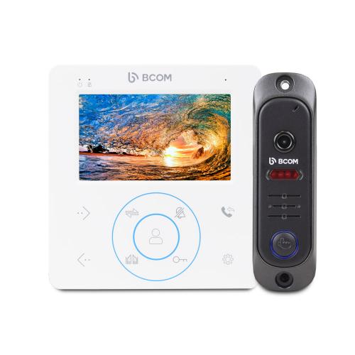 Комплект відеодомофона і відеопанель BCOM BD-480 White Kit Комплект відеодомофона і відеопанель BCOM BD-480 White Kit