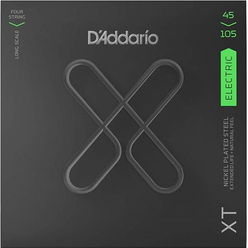 Струни для бас-гітари D'Addario XTB45105 XT Bass Light Top/Medium Bottom 45/105 Струни для бас-гітари D'Addario XTB45105 XT Bass Light Top/Medium Bottom 45/105