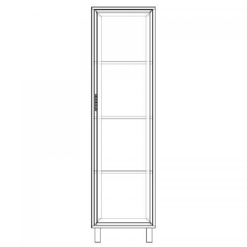 Шафа-Пенал Тиса Мебель ШС-419 Дуб сонома 166x35x45 см Шафа-Пенал Тиса Мебель ШС-419 Дуб сонома 166x35x45 см