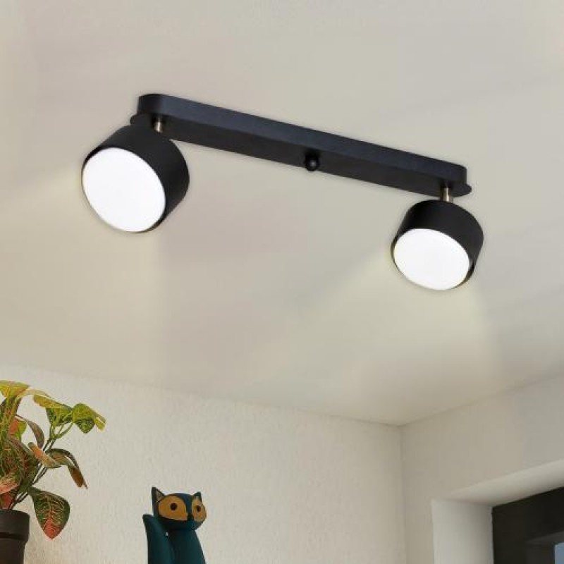 Світильник стельовий MSK Electric Copter з поворотними плафонами під дві лампи GX53 NL 80405-2 BK Чорний (619314)