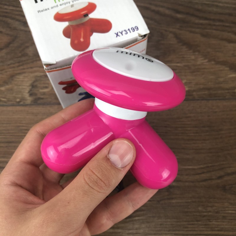 Вібраційний міні масажер Mimo Ручний масажер Рожевий