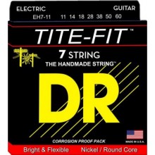 Струни для електрогітари DR EH7-11 Tite-Fit Nickel Plated Hyavy Electric 7 Strings 11/60