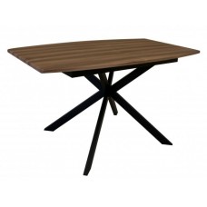 Стіл Max's furniture Брайтон 85х140/180х75 см  Вишня + Чорний