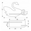 Настінний світильник Candellux Swan 44x27 см Коричневво-рожевий (21-05557)