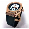 Чоловічий наручний годинник Hublot з черепом 45 мм Золотий (2104618465)