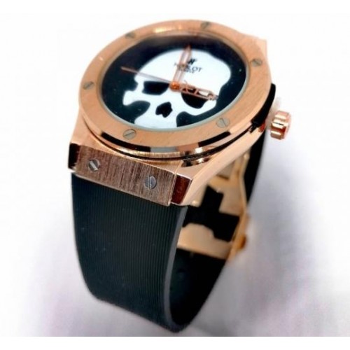 Чоловічий наручний годинник Hublot з черепом 45 мм Золотий (2104618465) Чоловічий наручний годинник Hublot з черепом 45 мм Золотий (2104618465)