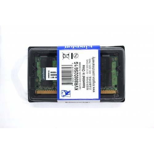 Оперативна пам'ять Kingston SODIMM DDR2 1GB 800 MHZ (KVR800D2S6/1G) Оперативна пам'ять Kingston SODIMM DDR2 1GB 800 MHZ (KVR800D2S6/1G)