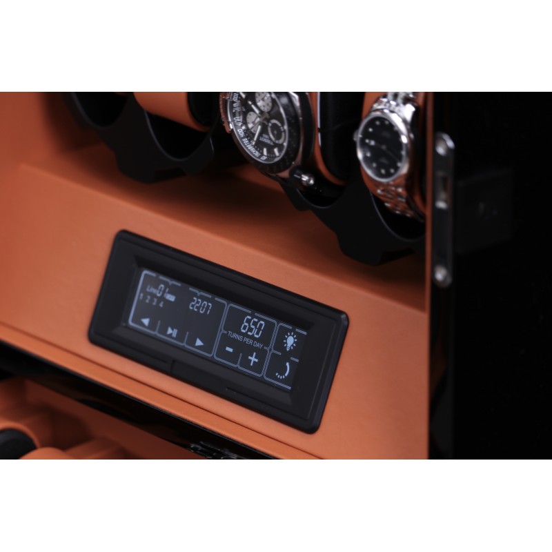 Шкатулка Salvadore для підзаводу 8 годинників X-2/06-BBR Чорний