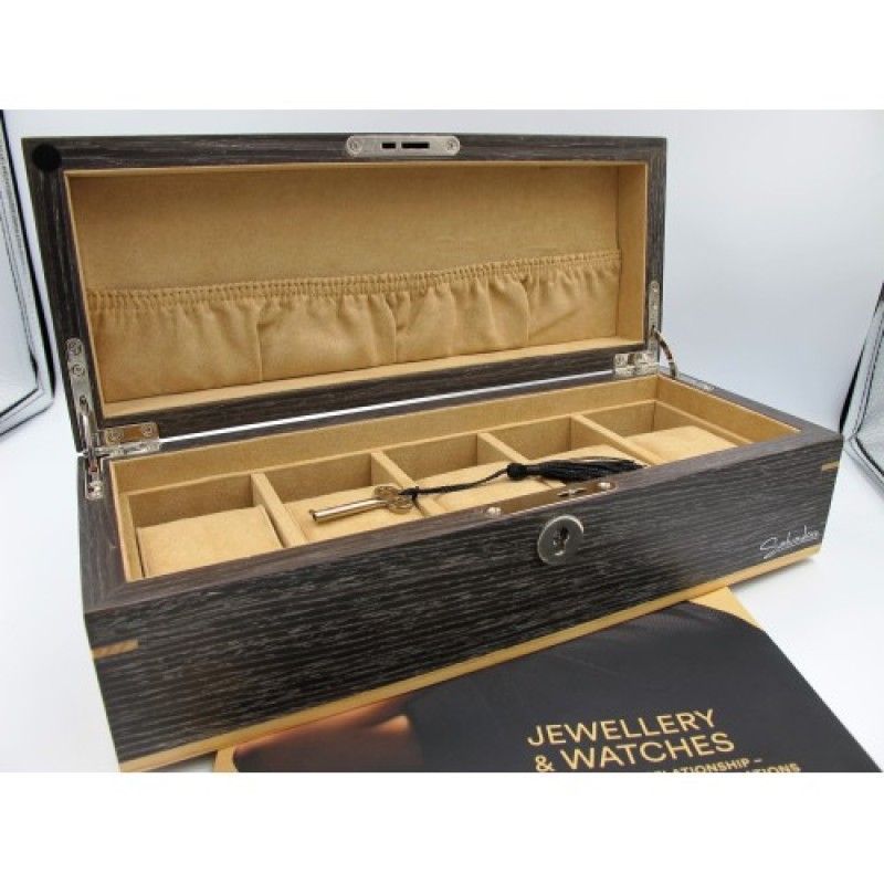 Шкатулка для зберігання годинників Salvadore WB/2320/5.GLX Сірий