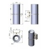 Бра PikArt Bino 8x21 см Золотистий (28693-1)