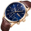 Наручний годинник чоловічий Lee Cooper Leather Gold Золотистий (3435)