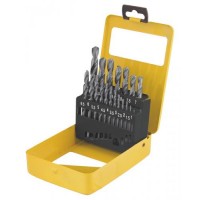 Набір свердл для металу MASTERTOOL 19 шт HSS (1-10 мм крок 0.5 мм) у металевій коробці білі 11-0119 Набір свердл для металу MASTERTOOL 19 шт HSS (1-10 мм крок 0.5 мм) у металевій коробці білі 11-0119