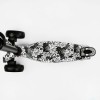 Самокат Best Scooter MAXI S 4 колеса PU СВІТЛО Skulls and flowers 60 кг Різнокольоровий (111817)