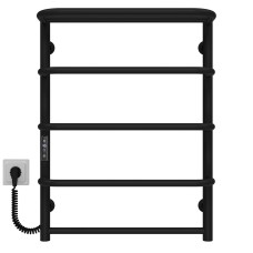 Рушникосушарка електрична Стандарт з полицею П5 500х700 Deffi Чорний JD03 (C.SP.70.50.5.E.B.L.1)