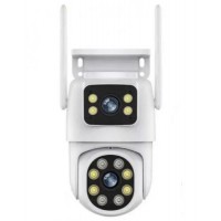 Камера відеоспостереження No Brand Q30-6MP Dual IP Camera Wi-Fi 6 Мп Білий (2390000024)