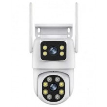 Камера відеоспостереження No Brand Q30-6MP Dual IP Camera Wi-Fi 6 Мп Білий (2390000024)