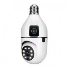 IP-камера відеоспостереження UKC SQ02 E27 Wi-Fi White