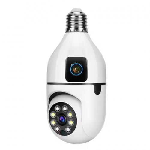 IP-камера відеоспостереження UKC SQ02 E27 Wi-Fi White IP-камера відеоспостереження UKC SQ02 E27 Wi-Fi White