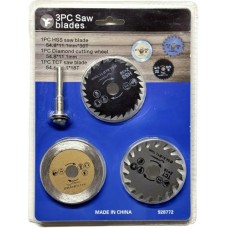 Набір дисків 3 шт + тримач для різання плитка дерево пластик S-Body Technology