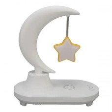 Нічник RIAS TB-35SLIWBT Місяць із зіркою з бездротовою зарядкою для телефону (3_04591)