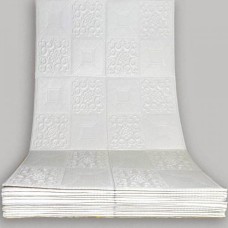 Самоклеюча 3D панель 3D Loft 19600x700x3 мм Білий (358)