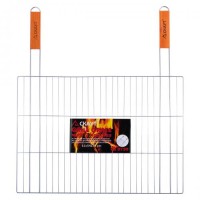 Решітка для гриля skaut 54х38см з двома дерев'яними ручками Kamille KL226055