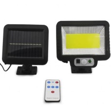 Вуличний ліхтар на сонячній батареї RIAS T09 з датчиком руху та пультом ДУ Black