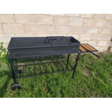 Мангал кований на колесах GoodsMetall М32