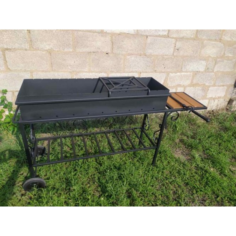 Мангал кований на колесах GoodsMetall М32