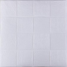 Самоклеюча 3D панель біле плетіння 3D Loft 700x700x5мм (3101-5)